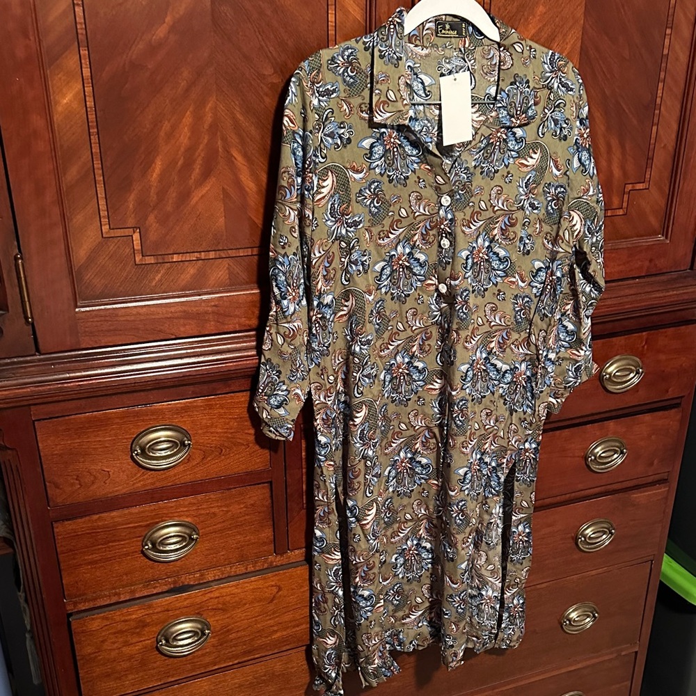 Floral Paisley Print Top - new